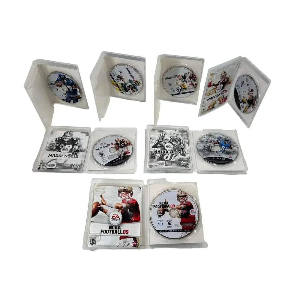 LOT OF (7) Football NFL PS3 Video Game Bundle Madden Lot Playstation Three Deal